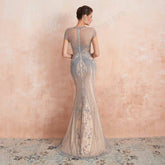 Retro Hollywood Fitted Maxi Formal Evening Dress EN3404